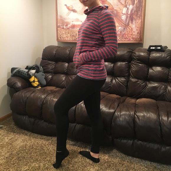 r.q.t. Tops - R.Q.T. Cowl Neck Striped Sweatshirt